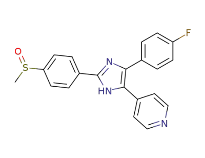 4-[4-(4-fluorophenyl)-2-(4-methylsulfinylphenyl)-1H-imidazol-5-yl]pyridine