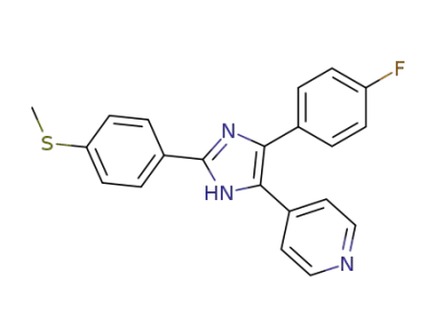 4-(4-Fluorophenyl)-2-(4-methylthiophenyl)-5-(pyridin-4-yl)-1H-imidazole